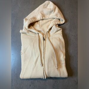 American Eagle Outfitters Beige Knit Zip-Up